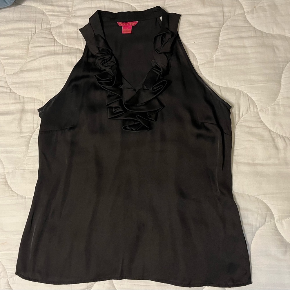 Summer Women’s Sleeveless Black button front sleeveless Summer Top M